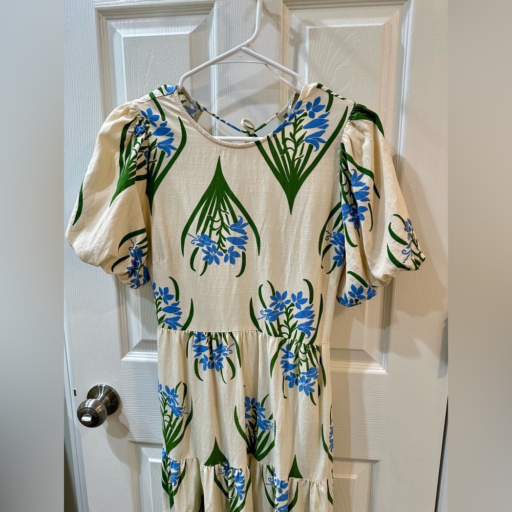 Zara Floral Long Print Dress, Size Small, Ref 3198/244 - Picture 3 of 6